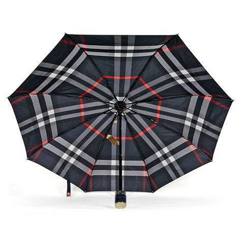 burberry umbrella navy plaid burberry stamped on handle|Designer Umbrellas .